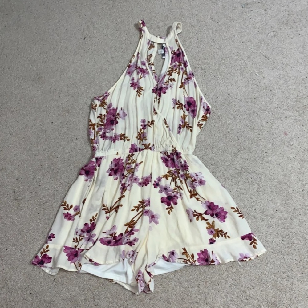 Floral American Eagle Romper